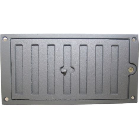 Grille de ventilation en fonte pour installation encastrée 22 x 11 cm  Grille décorative réglable pour cheminées et ventilation (1/5)