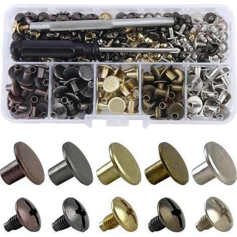 de 125 vis de reliure Chicago multi usages pour le cuir et