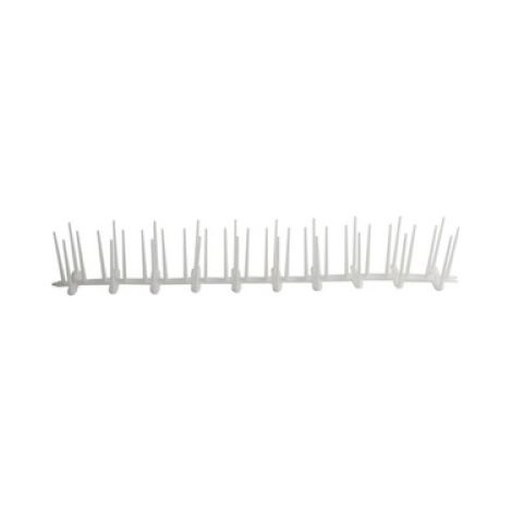 Dissuasore in polietilene per volatili piccioni uccelli 50x8 cm repellente base e spilli in policarbonato