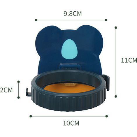 Aufbewahrungsregal für Haartrockner ohne Bohren, Haartrocknerhalter für Zuhause, Wandregal mit Cartoon-Muster, Badezimmerregal, blauer Koala. (1/5)