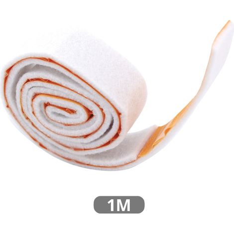 Rollo de fieltro adhesivo muebles 25mmx2M Blanco GSC 003802777 (1/3)