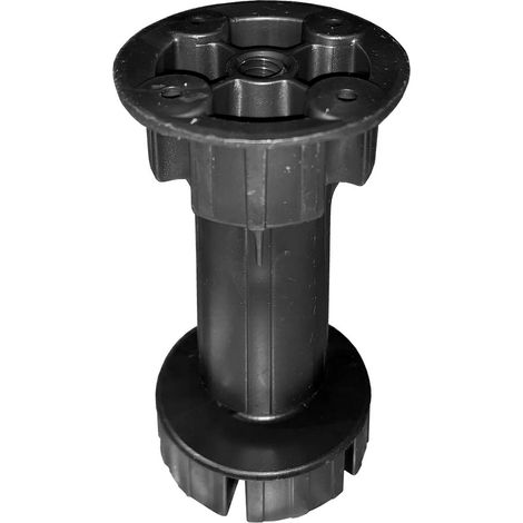 1CF PIEDINO IN PLASTICA DIAMETRO30 CM 10 COLORE NERO (CF 4PZ)
