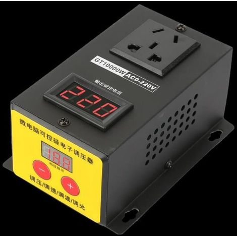 Bardusch-Régulateur de tension - DILWE - GT10000W - AC 220V - 10000W - Réglage 0-220V (1/4)