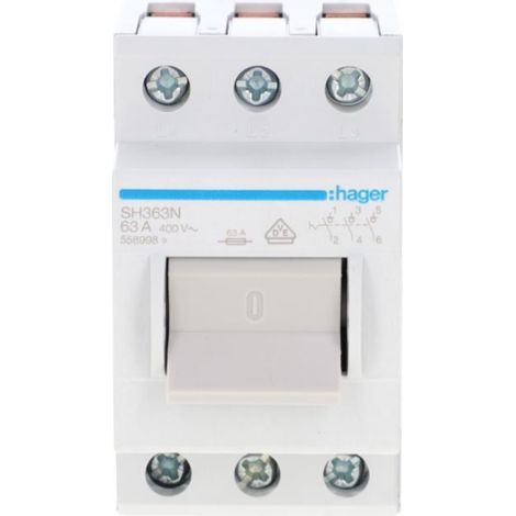 Interruptor-seccionador compacto 63A 3P SH363N
