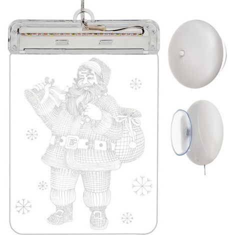 Glasmalerei led 3d weihnachtsmann 8540 (1/5)