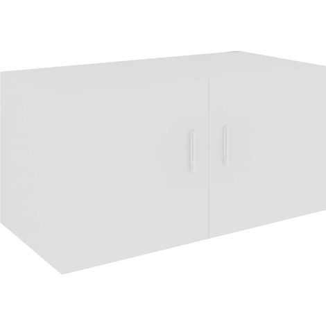 vidaXL Armario de pared madera contrachapada blanco 80x39x40 cm (1/2)
