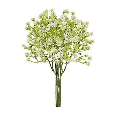 Lot de 6 fleurs artificielles de gypsophile réalistes, réutilisables, finitions soignées, couleurs inaltérables, fausses plantes pour la décoration intérieurevert (1/5)