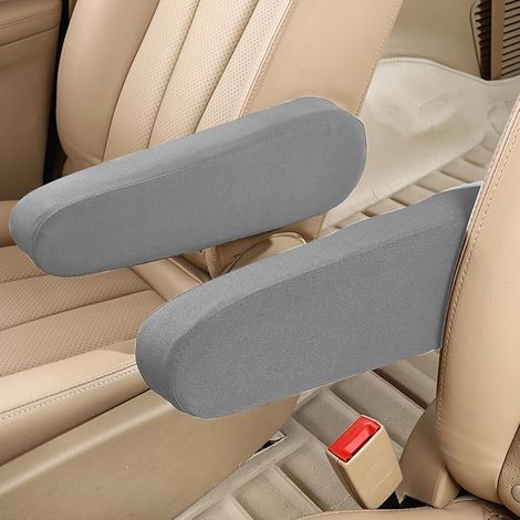 Auto-Armlehnenbezug - 2-teilig - Polyester - Vordersitzschutz - Universal - Schwarz/Grau/Kaffee (1/5)