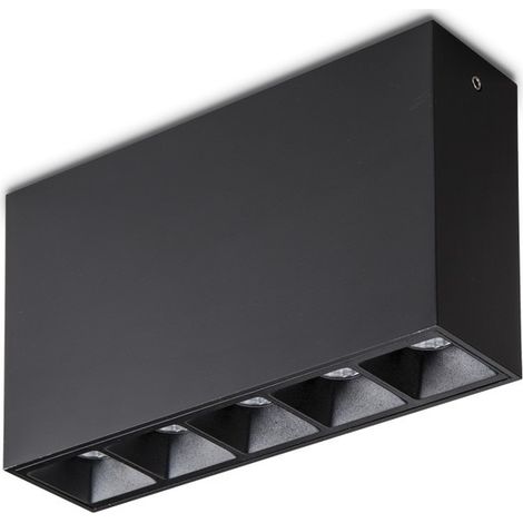 Ideal Lux LIKA - Plafonnier LED intégré à 5 lumières noir 3000K