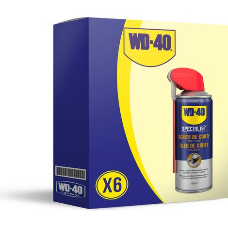 Pack de 6 Unidades de Specialist  Aceite de Corte de 400ml,  maximiza la vida de los equipo de corte y perforación, taladros de columna y sierra