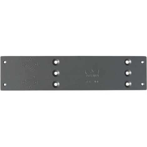 Plaque de montage finition argent pour ferme-porte TS90 - DORMAKABA FRANCE