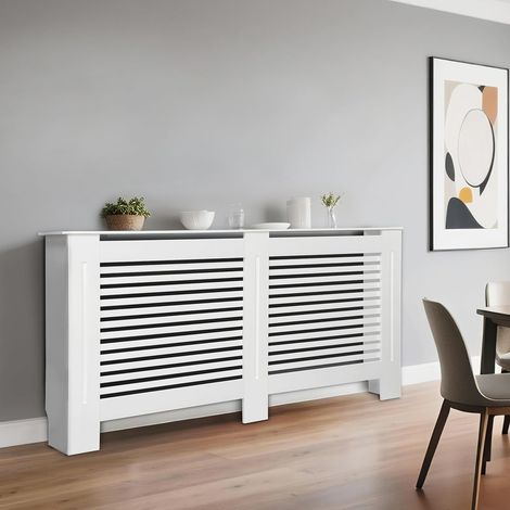 Copritermosifone Legno Bianco MDF 165Lx17Px91A cm Dimensioni interne