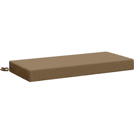 vidaXL Cuscino per panchina SOEST 100% Poliestere Tortora