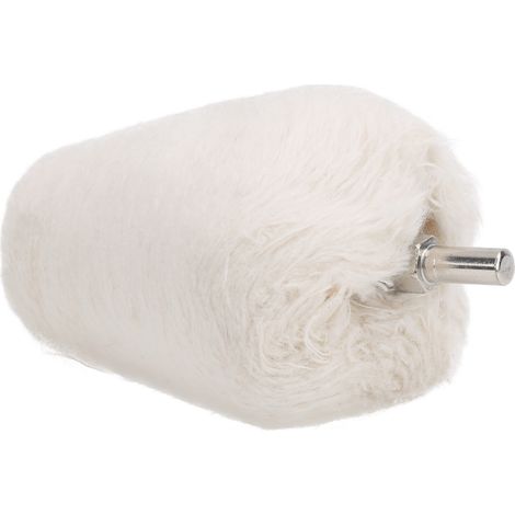 Disque de polissage conique en tissu blanc avec poignée, pour perceuse électrique, 65 mm (1/5)
