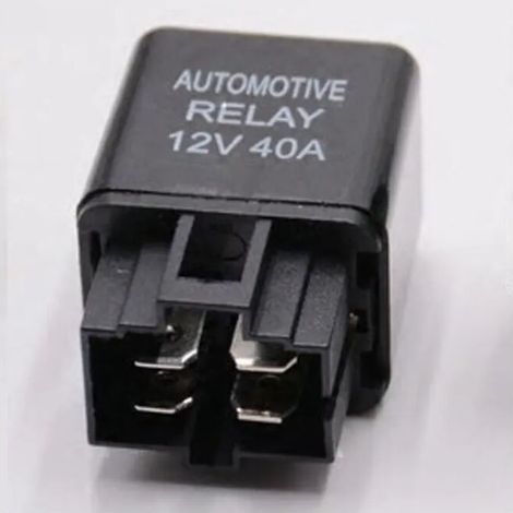 royaluxe -Relais de voiture 2 pièces 12V 40A avec faisceau de câblage coloré, relais SPST 4 broches pour moto camion bateau (1/3)