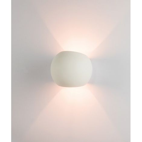 Applique Murale Intérieure Direct/Indirect Pour Ampoule LED G9 Rond Blanc ZAMBELIS 180028 (1/2)