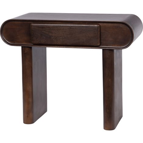 Amadeus - Console 1 tiroir Ovalis 100 cm en manguier marron (1/3)