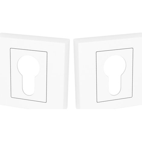 Kurzes quadratisches Schild, weißer QUBIK-Einsatz (1/2)