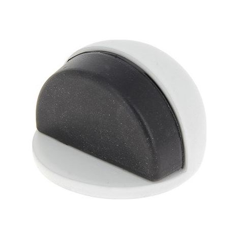 AUTRES Butée de porte à fixer au sol CHRISLIGNE alu mat blanc, L.4 x H.3 x l.4 cm (1/3)