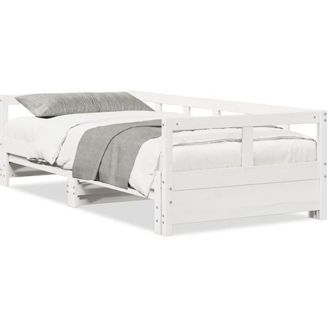 Maison Exclusive - Dormeuse senza Materasso Bianca 90x200 cm Legno Massello Pino