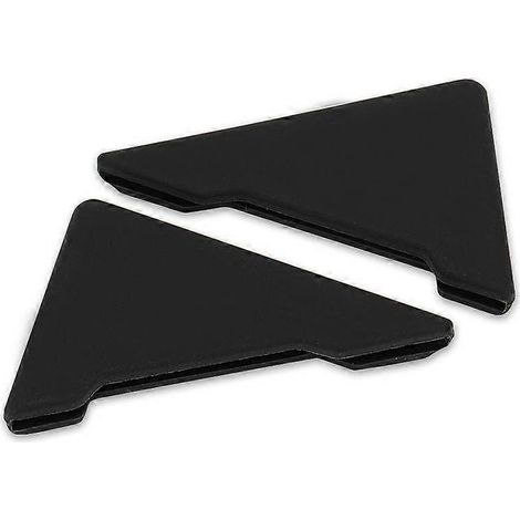 protections d'angle de portière de voiture anti-collision, protections triangulaires en silicone antirouille autocollantes, noir de sécurité (1 paire) (1/5)