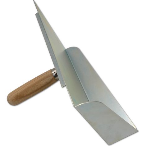 DEWEPRO Fugbrett mit Stoßfugenöffnung und abnehmbarem Buchenholzgriff - Fugblech mit verzinktem Metallträger (1/5)