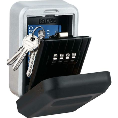 Boite A Clefs,Placards à CléS Boîte à Verrouillage de la clé, clé de Stockage de Blocage en Alliage en Aluminium Coffre-Fort Coffre-Fort résistant à 4 Chiffres for intérieur et à l'extérieur (Size :