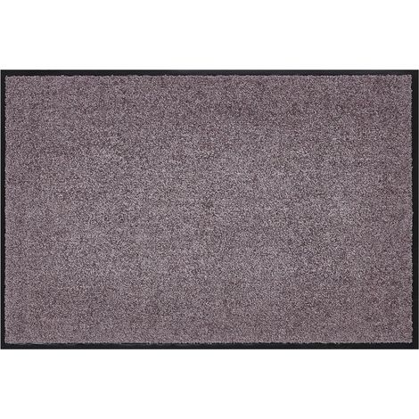 HOMCOM, Fußmatte, Schmutzfangmatte, Fußabtreter, Türmatte, Sauberlaufmatte, waschbar, pflegeleicht und strapazierfähig, Taupe, 150 x 90 x 0,7 cm (1/3)
