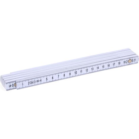 Regla deslizante plegable de diez secciones de 2 m (6,6 pies): herramienta de medición versátil para lecturas en interiores, ideal para carpinteros y para fines educativos. Ligera y compacta. (1/5)