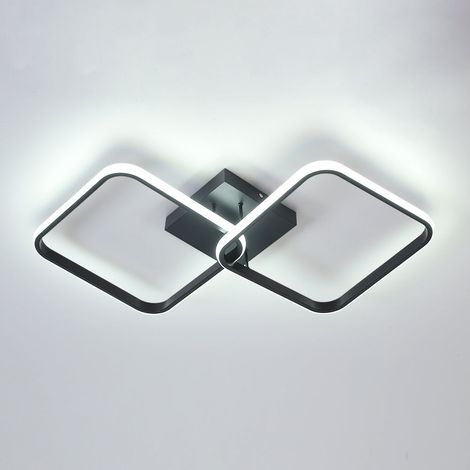 GOECO Modern LED ceiling lamp, 42W LED Square Chandelier Acrylic Ceiling Lamp For Kitchen Dining Room Studio Bureau (1/5)