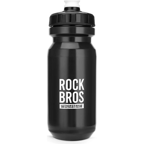 Botella de agua para bicicleta de 600 ml - negra (1/5)