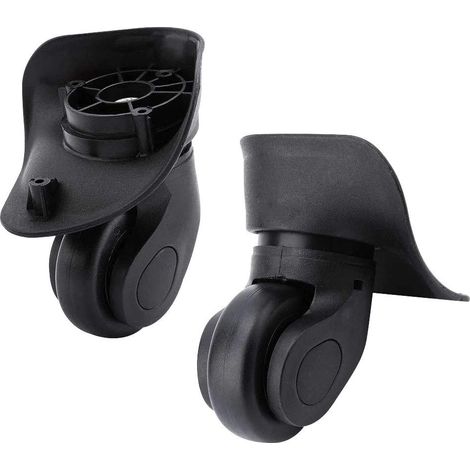 Roulette Valise - Roue Multidirectionnelle en Caoutchouc Silencieuse - Compatible avec la Plupart des Bagages Trolley - Paire de Roues de Remplacement (1/5)