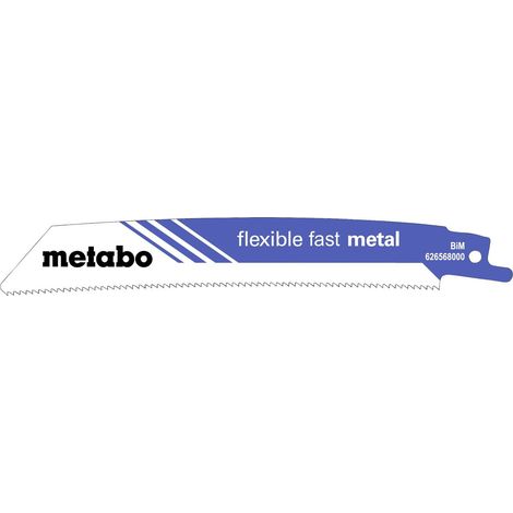 [GEBRAUCHT] B-Ware Metabo Säbelsägeblatt Fast Sägeblatt BiM Blech 150 mm 0,9 mm gebogen 5 Stück