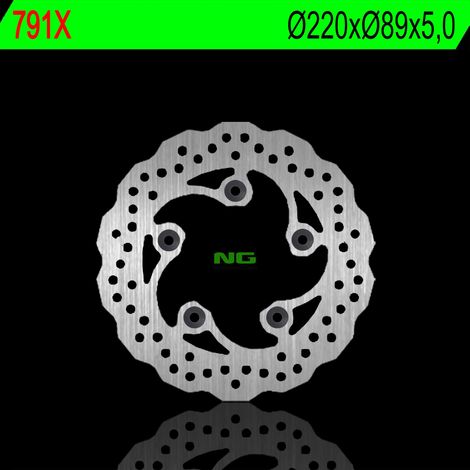 Disco de freno trasero NG para Suzuki GSXR/SV/TL 96-18, acero corrugado WAVE