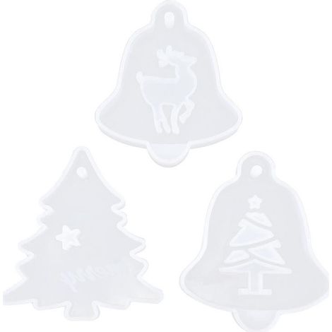 3-teiliges Set Weihnachts-Silikonformen (1/3)