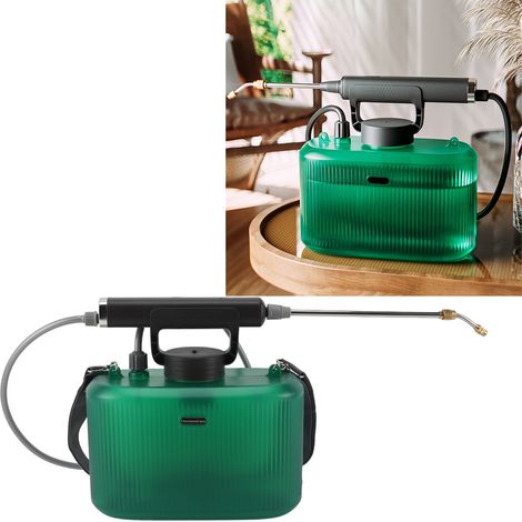 Pulvérisateur Électrique 5L Vert ABS Batterie Lithium 2200mAh Sangle Épaule Portable pour Jardinage Agriculture Pulvérisation (1/5)