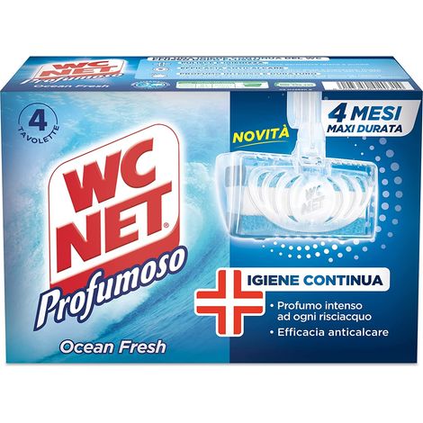 Wc Net Tavoletta Profumoso Igienizzante Per WC 4 Tavolette - Ocean Fresh (1/5)