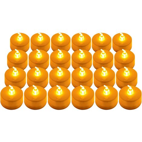Candele LED, 24 candele LED senza fiamma adatte per compleanni, feste a tavola, Natale, matrimoni, feste. (1/5)