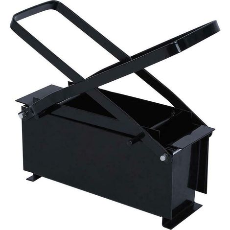 Fabricant de briquettes, fabricant de bûches de papier en métal noir, brique de bûche de papier, respectueux de l'environnement, résistant à l'usure pour le chauffage, outil domestique de poêle à ince (1/5)