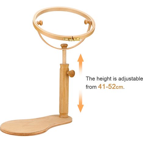 Support à broder, cercle à broder en bois, cadre à broder et à point de croix, outil de couture réglable (1/5)