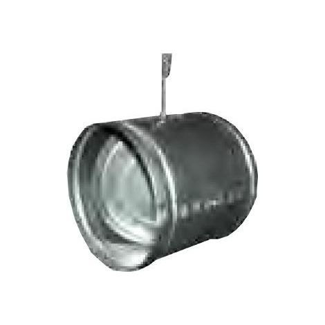 Registre en acier galvanisé, motorisable, étanche, raccordement D 125 mm S&P (UNELVENT) 860461