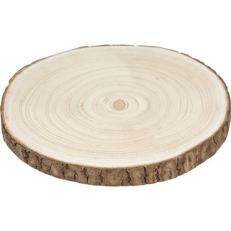 Assiette de Présentation "Marron Glacé" 30cm Naturel