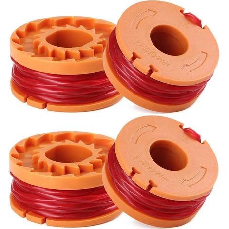Bobine de rechange Worx WA0010 pour fil de coupe-bordures, accessoires pour outils de jardin, lot de 4 (1/5)