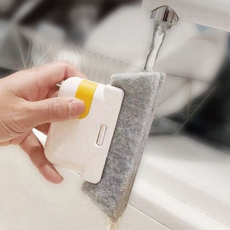 Brosse nettoyage rainures fenêtre – PP tissu 13.5 cm – Pour fenêtres, seuils, interstices (1/5)