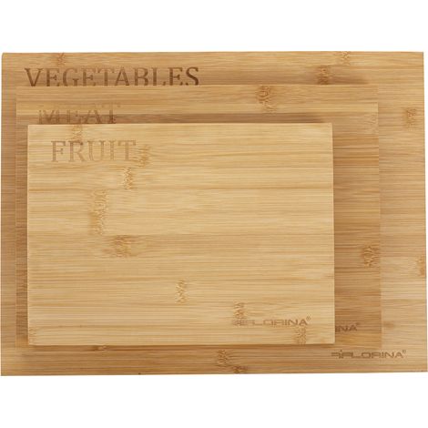 Juego de 3 tablas de cocina de bambú Florina Diego