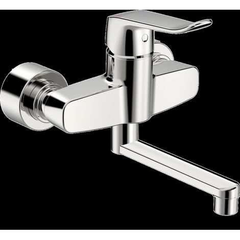 HANSA HANSAclinca Mitigeur de lavabo, saillie 227 mm, chromé,
