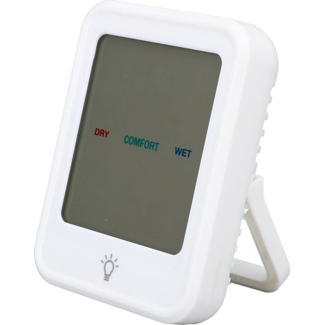 Professional digital thermometer and hygrometer, high precision, clear display, indoor humidity gauge for clean rooms (1/5)