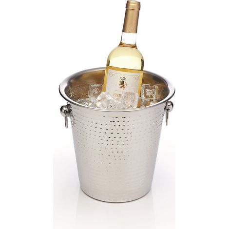 Kitchencraft Bcchambucham secchiello per champagne, in acciaio INOX martellato (1/4)