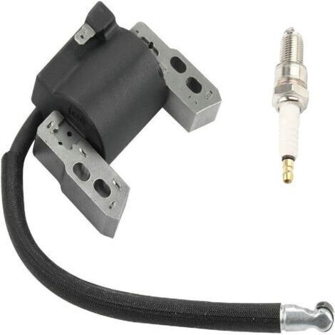 High voltage ignition coil assembly with spark plugs suitable for models 796964, 695711, 555530 and 557040. (1/4)