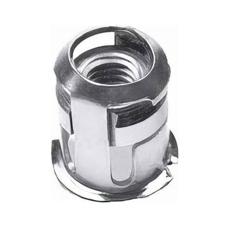 10 écrous cage cylindrique acier zingués M8 mm